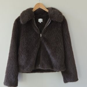 Brown Teddy Jacket for Women